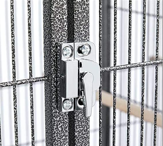 Combo Stacker Center Divided Breeder Breeding Bird Flight Double Rolling Cage for Aviaries Canaries Cockatiels Lovebirds Finches Budgies Small Parrots (BlackVein, One Stacker Without Stand)