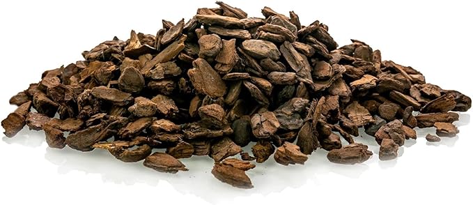 GARDENERA New Zealand Pinus Radiata Bark - Organic Hand Mixed New Zealand Orchiata Pine Bark for Orchids - Medium Chips 9-12mm - 5 Quart Bag