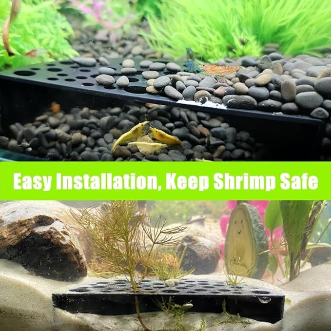 2 PCS Shrimp Hides, Plastic Shrimp Cave, Aquarium Tunnel for Shrimps Breeding Hiding, Aquarium Hideout for Shrimps Small Fish, Fish Tank Accessories, Brown