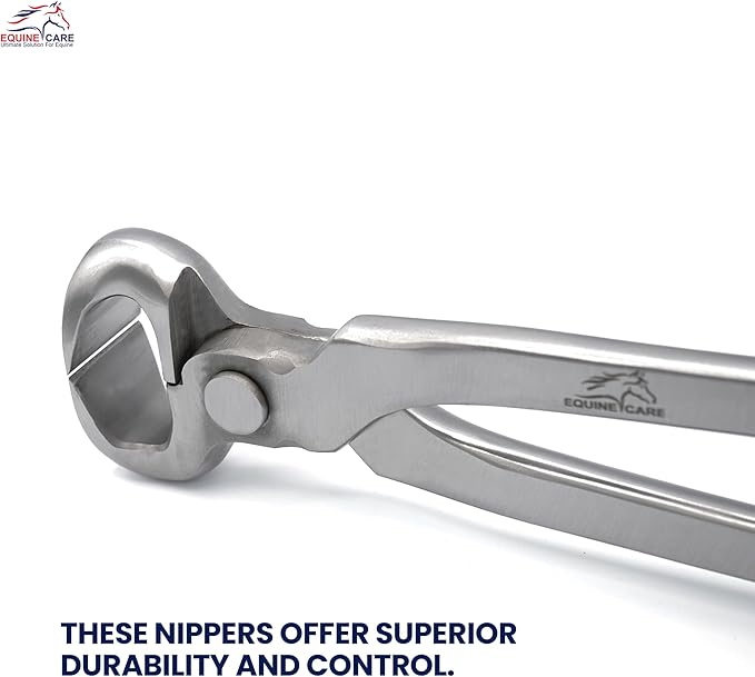Equine Care 14-Inch Hoof Nipper – Professional Farrier Hoof Nipper Chrome Vanadium Steel | Heavy-Duty Horse Hoof Trimmer with Sharp Precision Blades, High Leverage & Comfort Grip