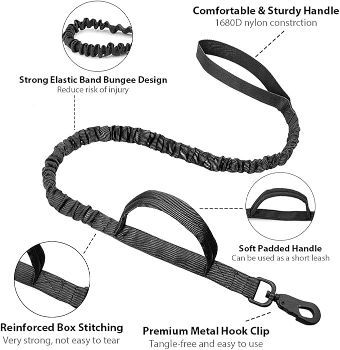 Tactical Dog Collar Military Adjustable Dog Collars Soft Nylon Training Collar with Patch Heavy Duty Metal Buckle Collars for Medium Large Dogs (Pink-1, L)