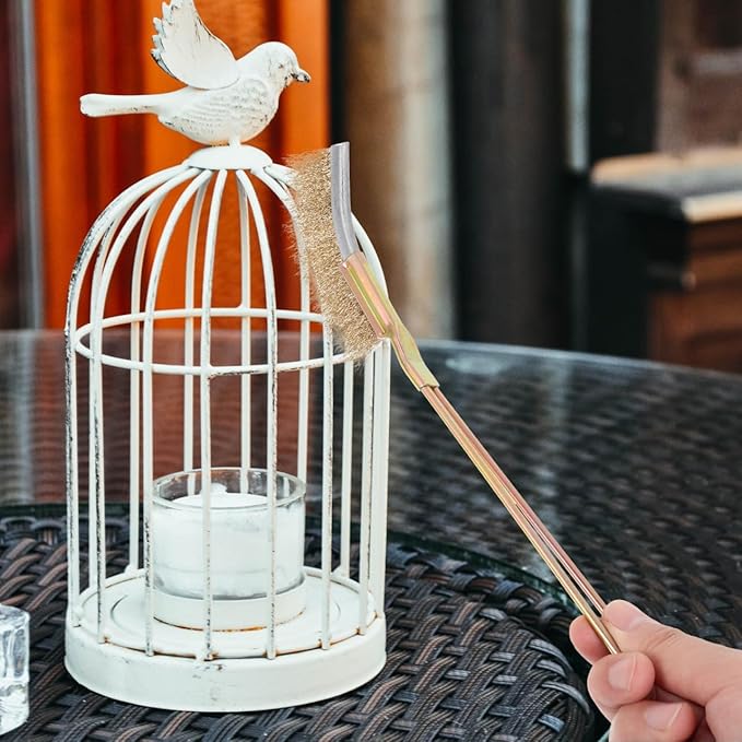 GANAZONO 1set Bird Cage Cleaning Brush Handle Cleaner for Birdcages Tool for Easy Cleaning of Cage Perches and Kennels for Bird Owners