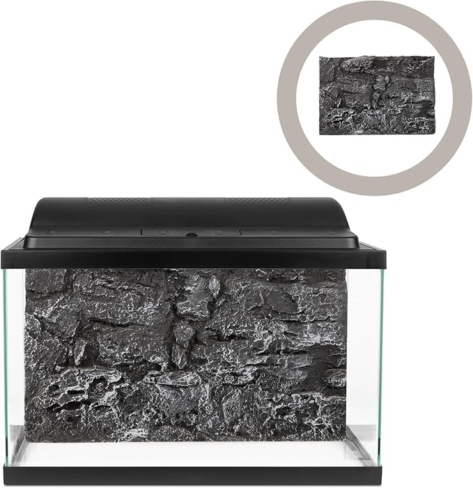 Rock Terrarium Background 3D Reptile Habitat Backgrounds, Decorative Backdrop for Tanks Bearded Dragons Lizard Gecko Spider Chameleon Turtle Fish