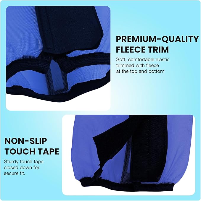 Mesh Fly Boots Horse Fly Boots Mesh Fly Wraps Leg Guard for Horse Set of 4