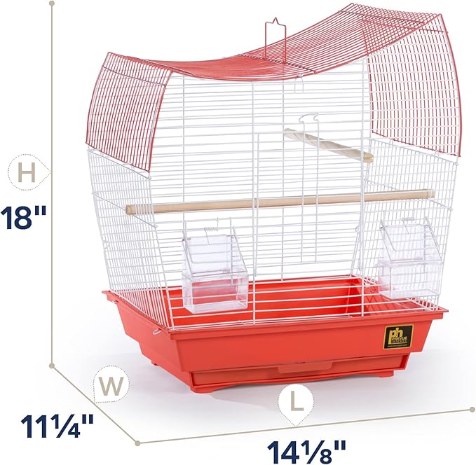 Prevue Pet Products South Beach Wave Top Bird Cage, Coral (Model: SP50110)