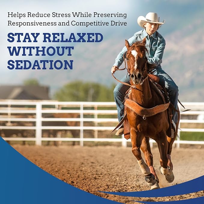TryChill™ 25 Pack– L-Tryptophan-Based Support for Horses – Promotes a Composed Demeanor Without Sedation – Enhances Focus, Confidence & Performance – 100% Natural & Competition Safe