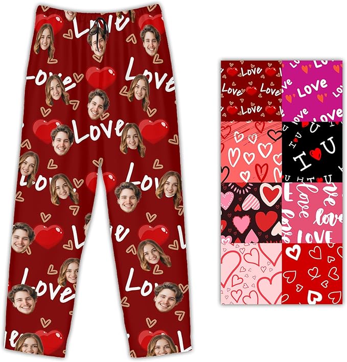 Personalized Pajama Pants For Men Women Custom Pajama Pants With Face Custom Face Pajamas Funny Customized Gifts