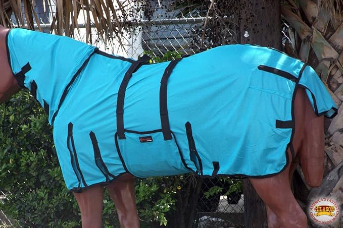 HILASON Horse Fly Sheet - Summer Spring UV Protection Mesh Bug Mosquito FlySheet for Horses | Fly-Sheet