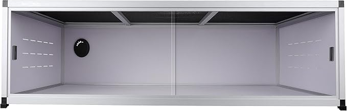 Dual Usage PVC Reptile Enclosure - 44 * 20 * 12 inch, Acrylic/PVC Door Options, Suitable for Bearded Dragon, Snake, and Ball Python