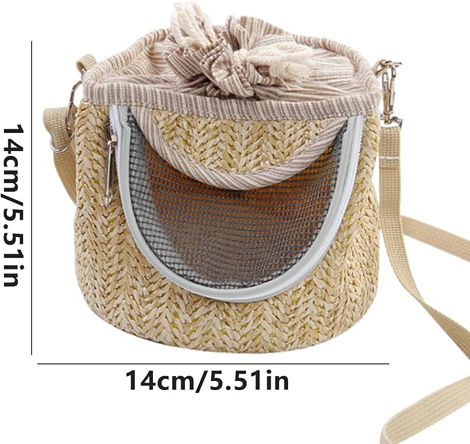 Trendy and Functional Bird Carrying Bag - Breathable Parrot Hiking Carrier with Shoulder Strap | Ideal for Small Pet Animals