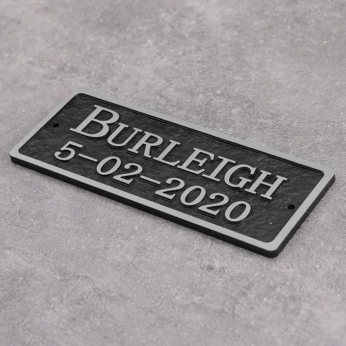 Acrylic Horse Stall Name Plate, 2.4" x 8" Personalized Stall Signs, UV Protected, Custom Pet Name Sign, All Weather Adhesive, Mounting (Silver, Style 7)