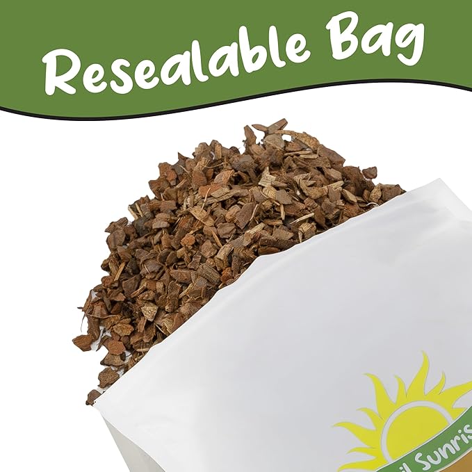 Soil Sunrise 100% Organic Orchid Potting Bark (30 Quarts) All-Natural USA-Sourced Pine Bark Orchid Mix Additive