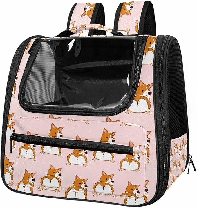 Corgi Dog (2) Pet Carrier Soft Sided Carrier for Small Medium Cats Dogs