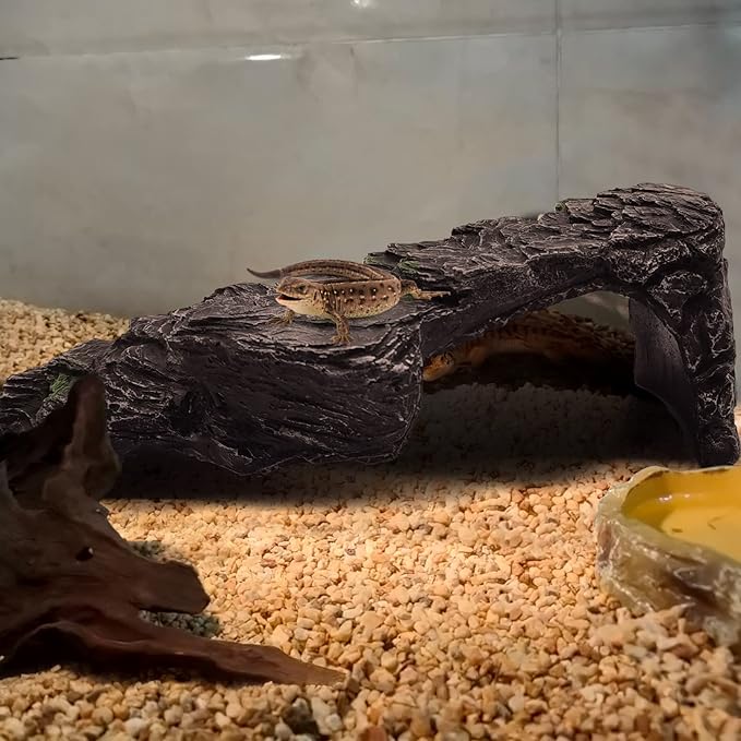 Turtle Basking Platform Large Tortoise Dock Resting Rock Turtle Climbing Ramp Shale Step Ledge Aquarium Terrarium Decor for Tortoise Bearded Dragon Lizard Chamelon Frog Gecko Snakes Iguana Betta Fish