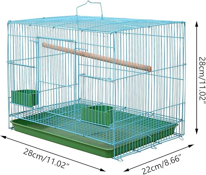 Small Bird Cage,for Small Birds and Canaries,Portable Bird Carrier,Equipped Feeders,Portable Birds Carrier,for Parakeets