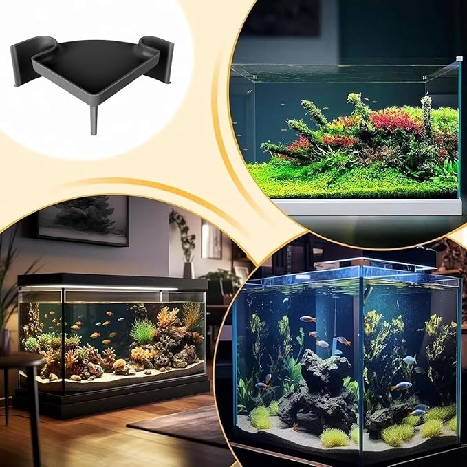 Underground Aquarium Cave with Viewing Window – 2-Hole Corner Fish Tank Hideout for Plecos, Cory Catfish, Kuhli Loach, Shrimp & Betta – Safe Decor for Bottom Dwellers – Sinkable & Non-Toxic