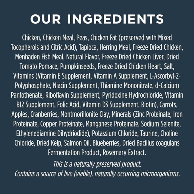 Instinct Raw Boost, Natural Dry Dog Food with Freeze Dried Pieces, High Protein, Grain Free Recipe - Real Chicken, 4 lb. Bag