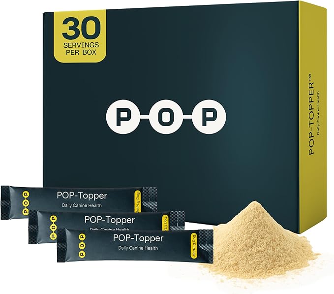 Dog Food Supplement – Multivitamin Powder for Dogs - Bone Broth Base with 6 Human-Grade Superfoods - Supports Joints, Gut, Skin & Coat - Ideal for Picky Eaters, 35+ lbs - 30 Packets