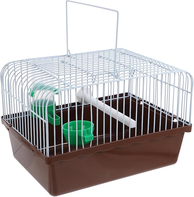 balacoo Portable Bird Cage with Food and Water Dispenser Spacious Travel Carrier for Parrots Lovebirds and Animals for Comfortable Travel and Outdoor Adventures