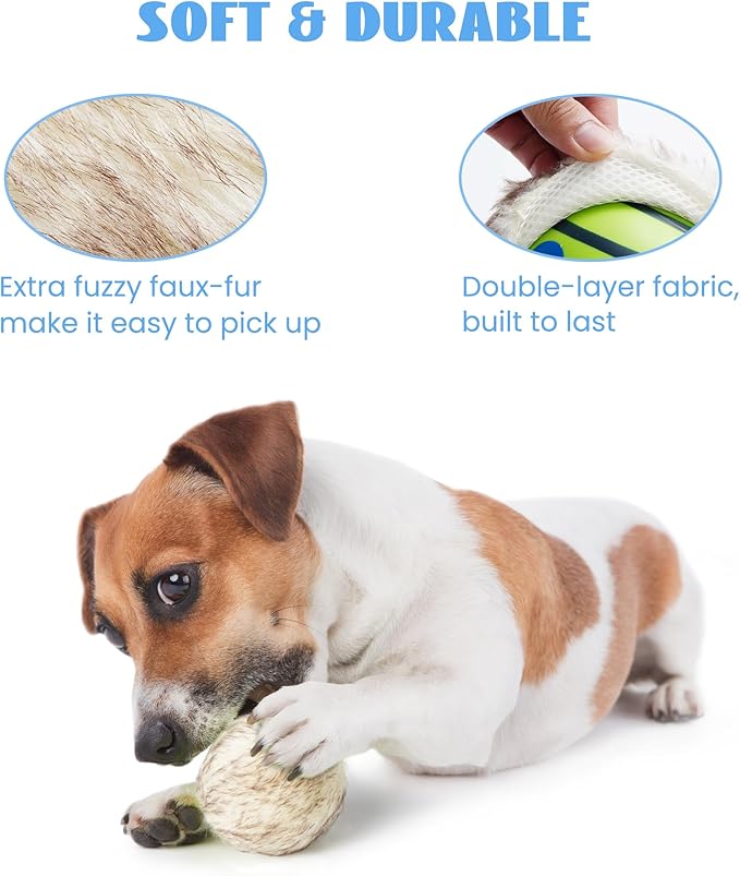 Nocciola Wobble Giggle Ball for Dogs, Interactive Dog Toys for Boredom, Squeaky Ball Dog Toys to Keep Them Busy, Pet Toys for Small Medium Large Dogs, Fun Giggle Sounds When Rolled or Shaken (S)