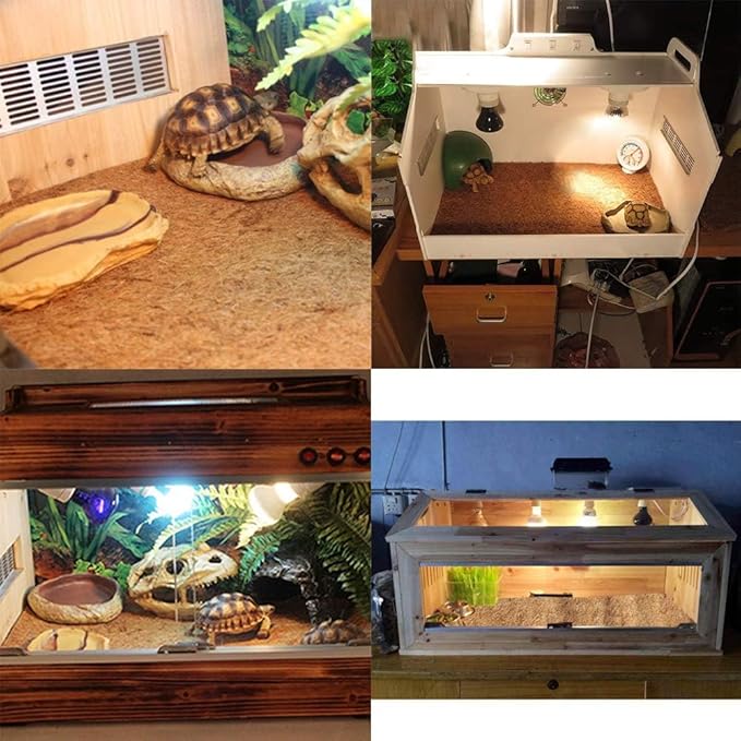 PIVBY 2 PCS Reptile Carpet, Natural Coco Coir Mat (19.6" x 11.7"), Coconut Fiber Substrate Pet Terrarium Liner for Bearded Dragon Tortoise Habitat Lizards Turtles Snakes Iguana Hermit Crab