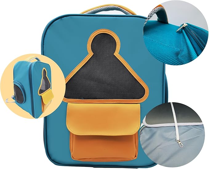 Cat Backpack Carrier,Soft Cats Carrier with Breathable Mesh,Pet Carrier for Small Dog Up to 16lbs,Dog Carrier Backpack,Durable Oxford Fabric for Outdoor&Travel