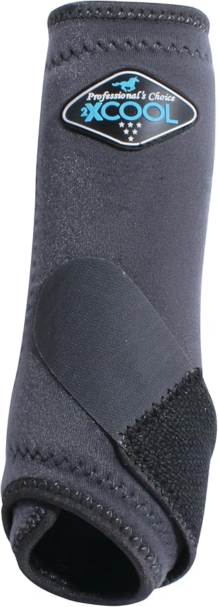 Professional's Choice 2XCOOL Sports Medicine Horse Boots | Protective & Breathable Design for Ultimate Comfort, Durability & Cooling in Active Horses | 2 Pack Medium Charcoal