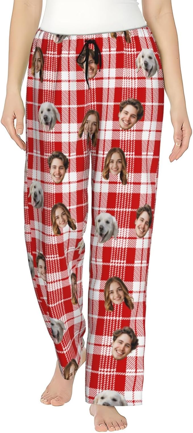 Personalized Pajama Pants For Men Women Custom Pajama Pants With Face Custom Face Pajamas Funny Customized Gifts