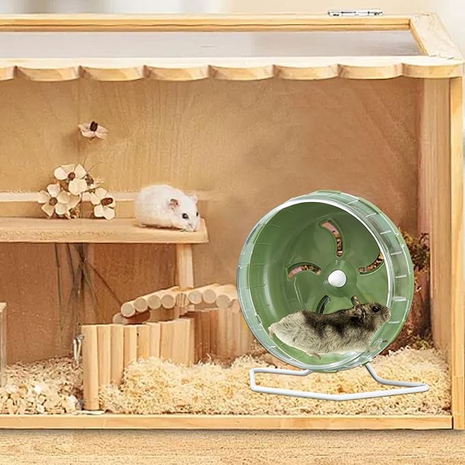 Doefo Silent Hamster Wheel 6 Inch - Quiet Hamster Wheel Dwarf Hamster Toys | Hamster Exercise Wheels Small Animal Toys, Exercise Wheel for Hamsters, Gerbils, Mice, Hedgehog