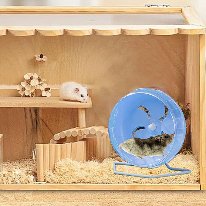 Doefo Silent Hamster Wheel, 6 Inch - Quiet Dwarf Hamster Toy, Exercise Wheel for Hamsters, Gerbils, Mice, Hedgehog | Wear Resistant, Durable Hamster Wheel