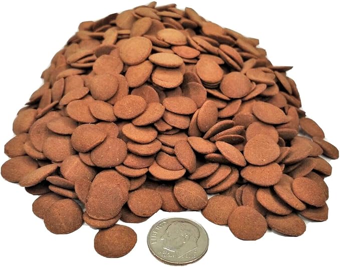 Aquatic Foods Inc. Ultra Multi-Shrimp 12mm - 1/2" Small Sinking Wafers for Bottom Fish, Shrimp, Snails, Crabs, Crayfish, All Tropical Fish...5-lb Lg Jar
