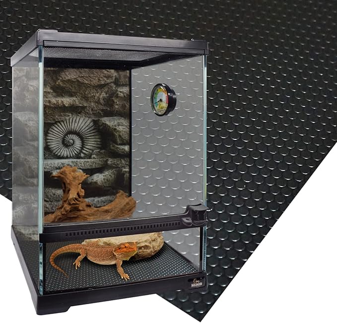 Reptile Substrate Mat Terrarium Liner 2PCS 36 * 18 inch, Bearded Dragon Tank Accessories Reptile Tank Carpet Bedding Non-Adhesive for Leopard Gecko Snake, Lizard and Tortoise