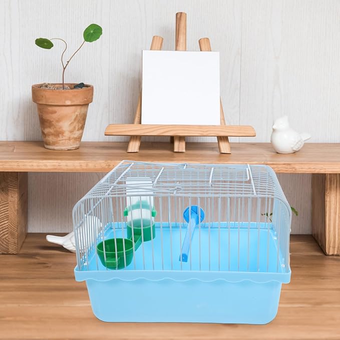 Kisangel Portable Bird Cage Food Box Water Bottle Spacious Travel Carrier for Parakeets Lovebirds Pets Easy to Transport for Outdoor Adventures