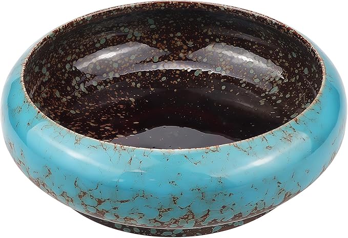 Garden Bowl Planter Lotus Flower Bowl Hydroponic Plant Succulent Ceramic Pots Glazed Cactus Flower Plant for Flowers Succulent Table Centerpiece