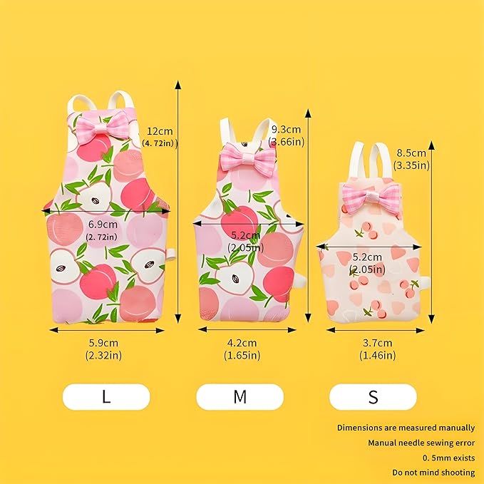 6PCS Washable Reusable Bird Diapers with Waterproof Lining & Adjustable Straps – Soft Parrot Diaper Clothes Costume Set for for Parakeets, for Budgies, for Mini Macaws (L)