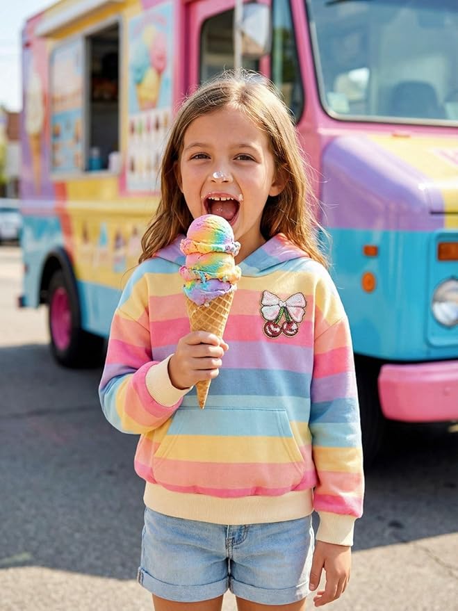 WELAKEN Sweatshirts for Girls Toddler & Kids II Little Girl's Pullover Tops Sweaters & Hoodies