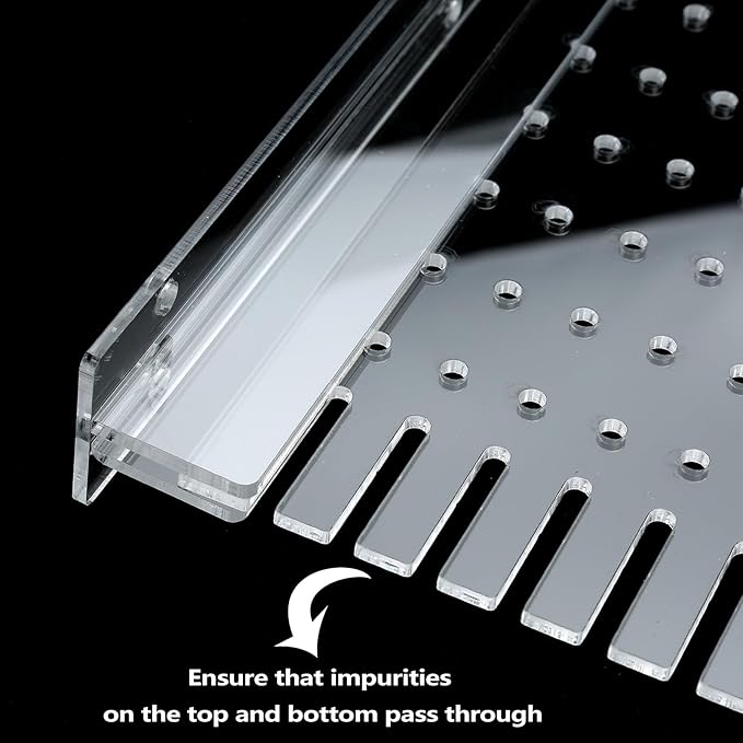 Aquarium Divider Clear 10/15/20 Gallon Fish Tank Divider with Suction Cups (15/20 Gallon)