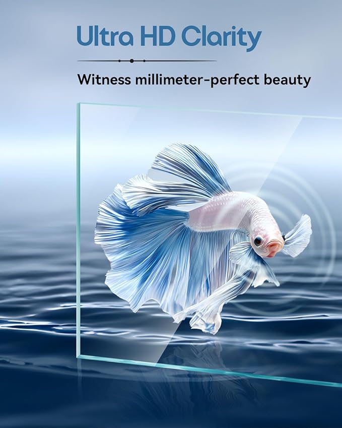 Glass Fish Tank Kit, 0.5 Gallon Betta Fish Tank Aquarium Starter Kit with Filter, Lights, Lid, for Betta, Goldfish, Small Fish or shrimg