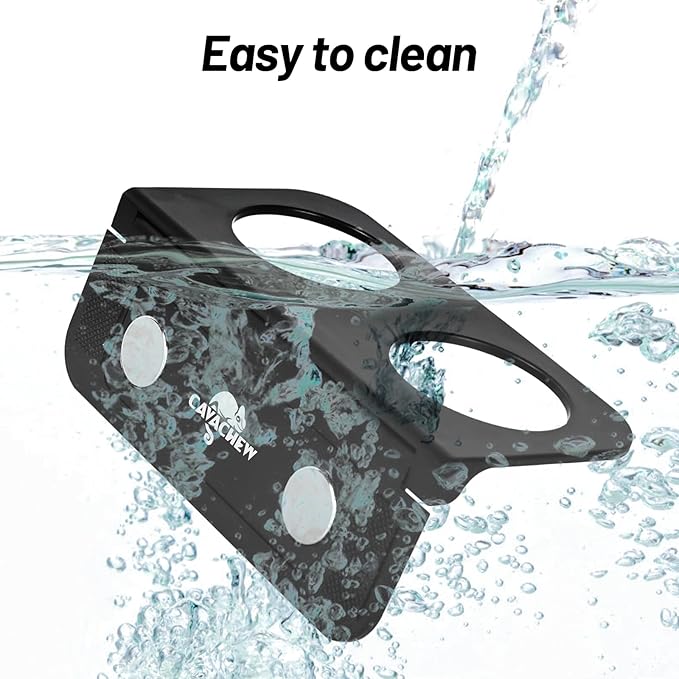 Magnetic Gecko Feeding Ledge, ABS Foldable Reptile Feeder Ledge with 6pcs Plastics Cups, 2 in 1 Reptile Food Water Dish, Terrarium Bowl for Chameleon Iguana, Strong Magnets, Easy to Clean