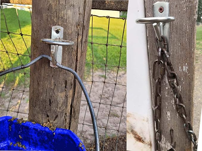 Horse Feed Bucket Hook,Water Bucket Holder Hanger for Horse Stall/Stable Supplies (4 Pack)