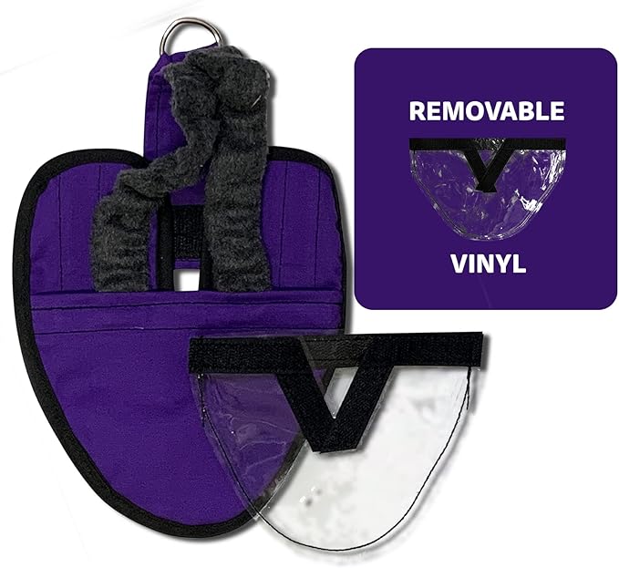 Hen Holster Wrap-Around Bird Diaper & Harness for Larger Pigeons, Small Breed - with Removable Liner, Adjustable Fit for Outdoor Adventures & Indoor Use, Easy to wear - Purple, XS