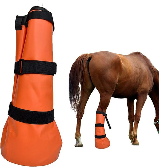 yeezo Hoof Soaking Boot Horse Soaker Hooves Treatment Bag with EVA Pad 1 Pair