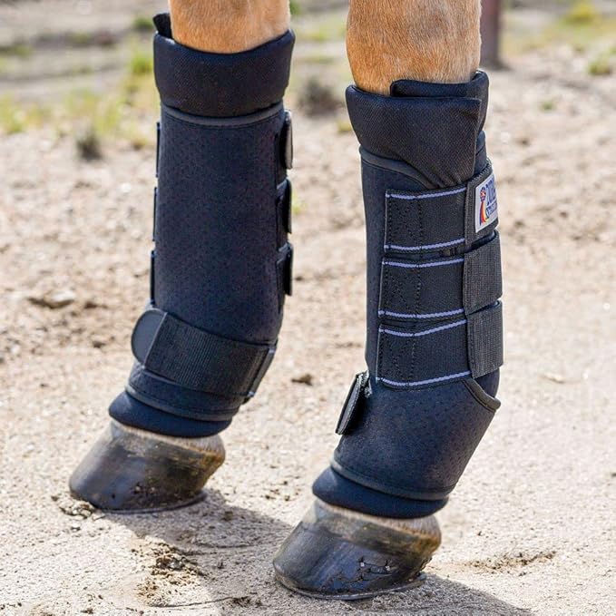 Dura-Tech Quick Dry Memory Foam Stable Wraps for Horses | Complete Horse Leg Support | Enhanced Comfort & Protection | Tekno-Dri Lining | Easy Maintenance