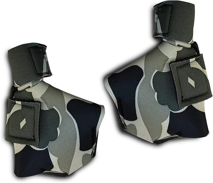 Duck Shoes for Injured Feet – Protective Neoprene Footwear for Ducks, Protective Shoes for Birds with Injured feet, Bumblefoot Relief - Large, 4.5” Max. Inside Width - Gray Camouflage