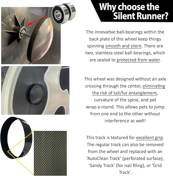 Silent Runner Glow Wheel - 12" Regular - Exercise Wheel + Cage Attachment - Silent, Fast, Durable Exercise Wheel - Sugar Gliders, Hamsters, Female Rats, Mice & Small Pets