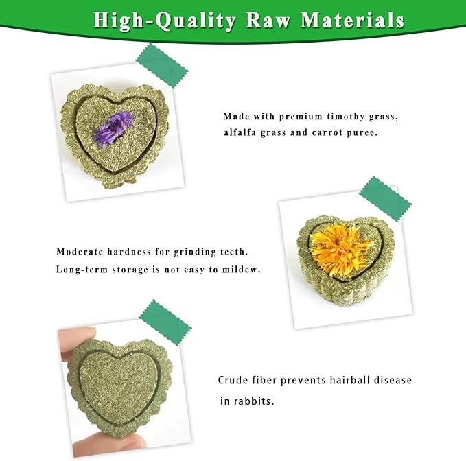 Rabbit Chew Toys for Teeth, 18PCS Natural Timothy Hay Chew Toy, Improve Dental Health for Bunny/Chinchilla/Guinea Pig/Hamsters/Holland Lop, Small Rodent Pet Molar Teeth Treats Toys