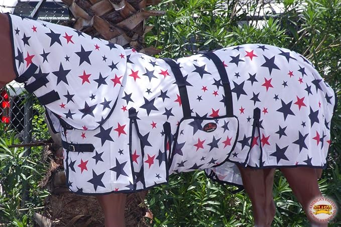 HILASON Horse Fly Sheet - Summer Spring UV Protection Mesh Bug Mosquito FlySheet for Horses | Fly-Sheet