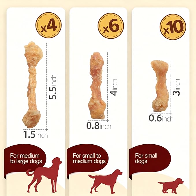 TailParty Turkey Tendons for Dogs, 4.23 oz, Small Dog Training Treats, Natural Long-Lasting Chew Snacks, High-Protein Beef Tendons, Healthy Hypoallergenic Puppy Bone