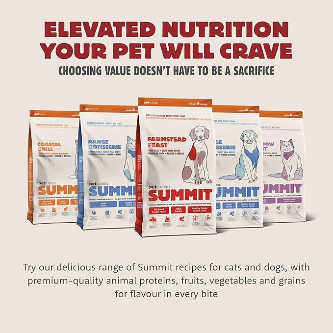 Summit Petcurean Farmstead Feast, Dry Dog Food, Pork Meal and Lamb Meal Large Breed Adult Recipe with Grains, 25 lb Bag