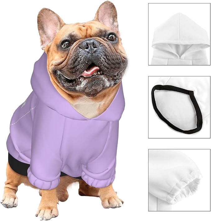 Dog Costume, Custom Dog Hoodie, Dog Name Costume Holiday Pet Pajamas Outfit, Personalized Pet Coat Costumes for Small Medium Large Dogs and Cats for Winter, TaroMilk, S